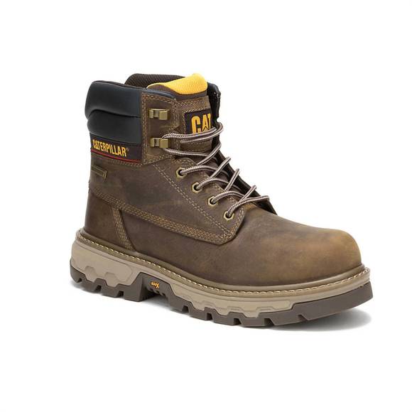 NEW CAT FOOTWEAR men's colorado equip 6" waterproof composite toe work boot in p - Picture 1 of 5